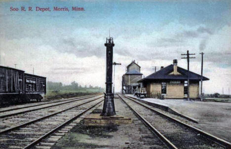 Soo Line Railroad Depot, Morris Minnesota, 1915