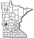 Location of Morris Minnesota