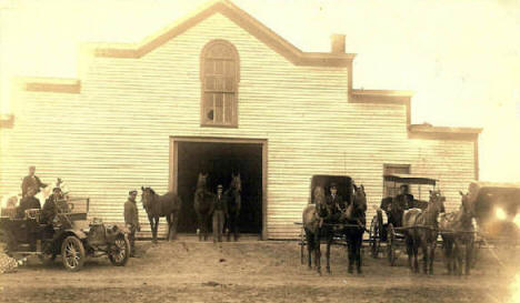Livery Barn, Morris Minnesota, 1900's?