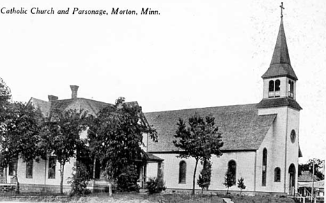 Catholic Church and Parsonage, Morton Minnesota, 1912