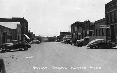 Street scene, Morton Minnesota, 1950