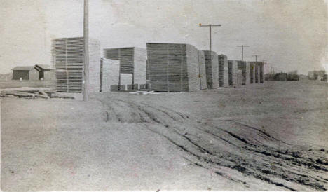 Lumber Yard, Motley Minnesota, 1910's