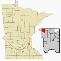 Location of Mounds View, Minnesota