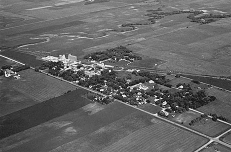 Aerial view, Nashua Minnesota, 1972