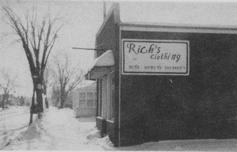 Rich's Clothing, located in the old Hughes Store building on First Street opened for business on June 25. 1977.
