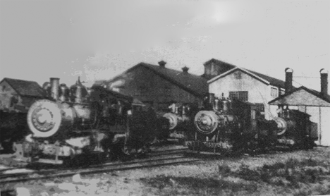 Hawkins shop about 1919-1920  Hawkins mine did locomotive repair for Winston Deere.