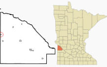 Location of Nassau, Minnesota