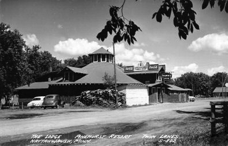 The Lodge, Pinehurst Resort, Twin Lake, Naytahwaush Minnesota, 1950's?
