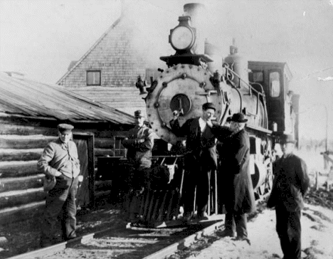 New Engine No.1 at Old Nebish Station, Nebish Minnesota