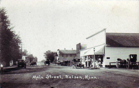 Main Street, Nelson Minnesota, 1914