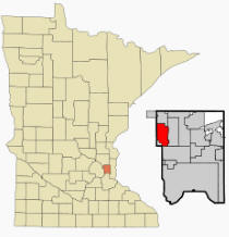 Location of New Brighton Minnesota