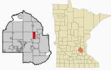 Location in Hennepin County, Minnesota