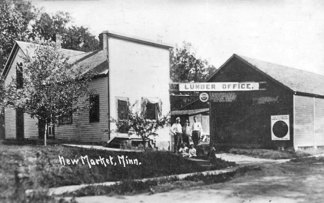 Lumber Yard, New Market Minnesota, 1913