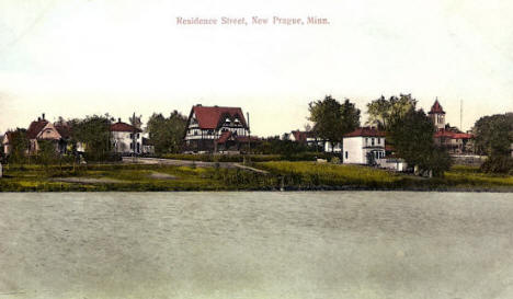 Residence Street, New Prague Minnesota, 1910's
