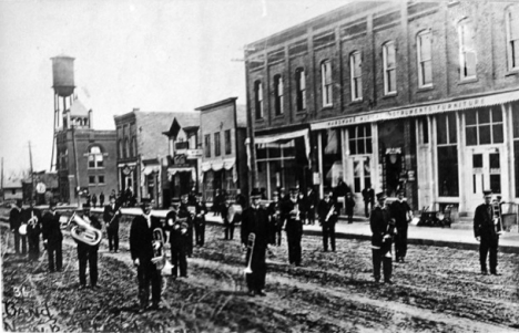Marching Band in New Richland Minnesota, 1900's