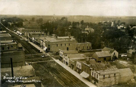 Birds Eye View of New Richland Minnesota, 1910