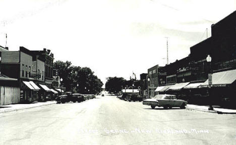 Street View, New Richland Minnesota, 1950's