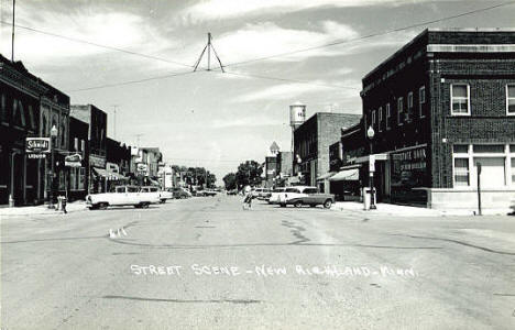 Street View, New Richland Minnesota, 1950's