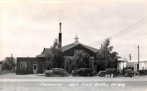 Creamery, New York Mills Minnesota, 1940's?