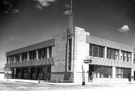 Community Building at New York Mills Minnesota, 1936