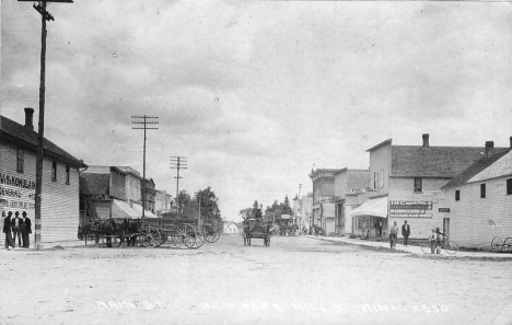 Main Street, New York Mills Minnesota, 1900's?