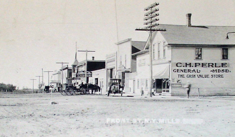 Front Street, New York Mills Minnesota, 1915