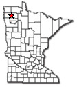 Location of Newfolden MN