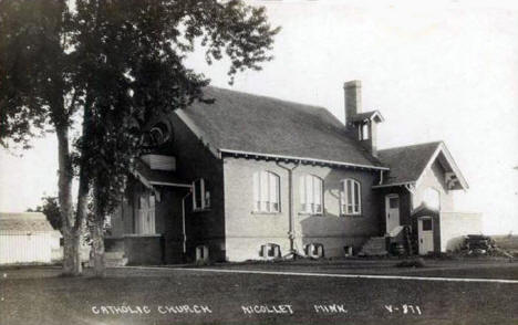 Catholic Church, Nicollet Minnesota, 1920's?