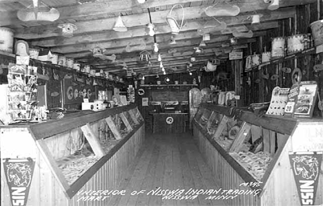 Interior, Nisswa Indian Trading Mart, Nisswa Minnesota, 1940