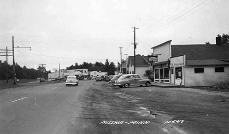 Street scene, Nisswa Minnesota, 1950