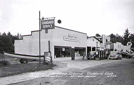 Martin's Sporting Goods and Home Appliances, Nisswa Minnesota, 1950