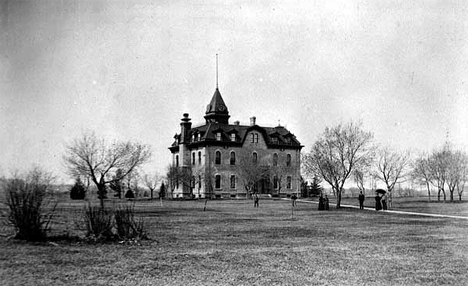 Willis Hall, Carleton College's first building, Northfield Minnesota, 1875
