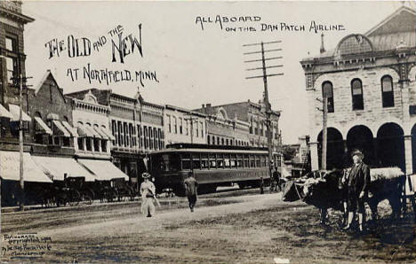 New Trolley, 'The Dan Patch Airline', Northfield Minnesota, 1909