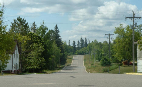 Street scene, Northome Minnesota, 2006