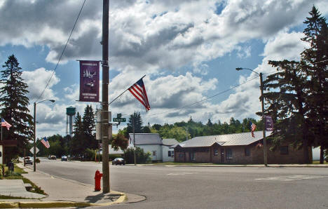 Street scene, Northome Minnesota, 2006