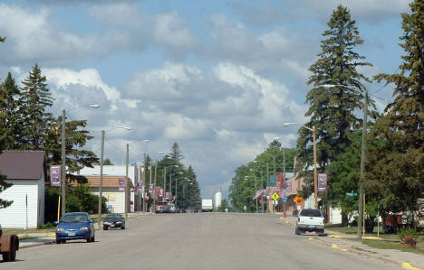 Street scene, Northome Minnesota, 2006