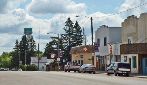 Street scene, Northome Minnesota, 2006