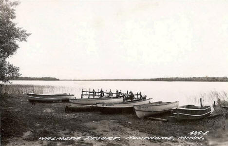 Walmeta Resort, Northome Minnesota, 1940's