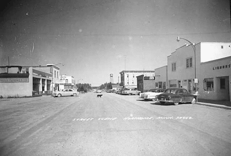 Street Scene, Northome Minnesota, 1950