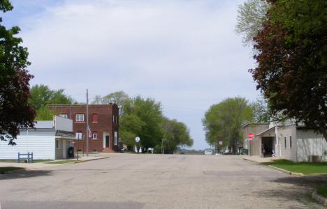 Street scene, Northrop Minnesota, 2014