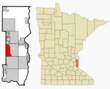 Location of Oakdale, Minnesota
