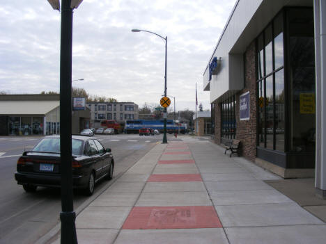 Train rumbling through Downtown Aitkin Minnesota, 2007