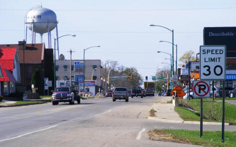 Street View, 2nd Street NE looking towards Downtown Aitkin Minnesota, 2007