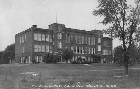 Consolidated School, Ogilvie Minnesota, 1940's