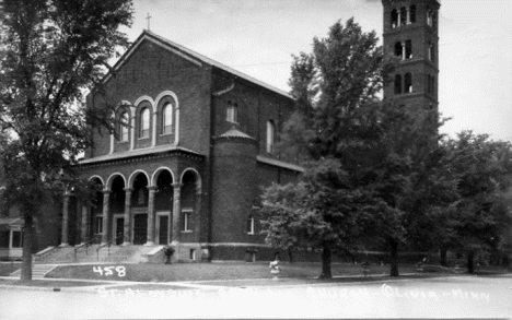 St. Aloysius Catholic Church, Olivia Minnesota, 1940's