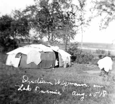 Indian home on Lake Onamia, 1918