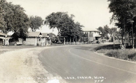 Street scene, Onamia Minnesota, 1940's