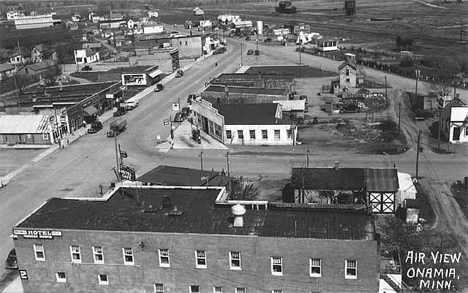 Aerial view, Onamia Minnesota, 1940