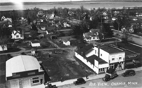 Aerial view, Onamia Minnesota, 1940