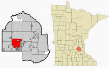 Location of Orono Minnesota